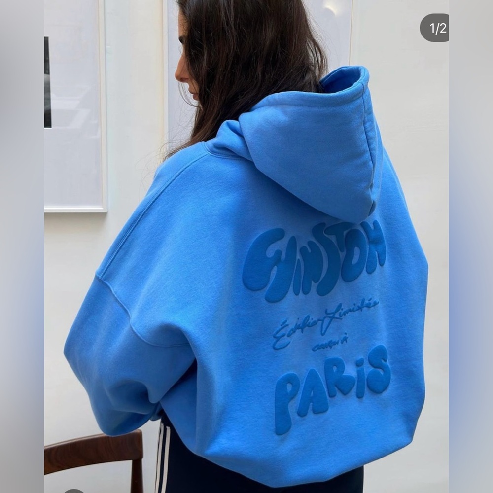 Mr. Winston blue LIMITED EDITION Paris hoodie